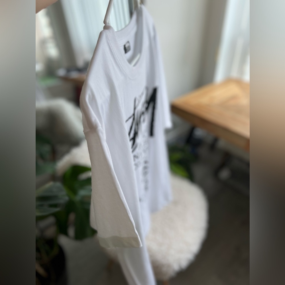 ๐ Authentic Stussy World Tour White Tee - unisex - L - Picture 13 of 17